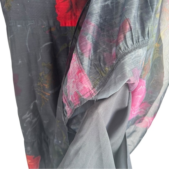 Ted Baker Tatya Puff Floral Sleeve Mini Dress 0 Black - Picture 8 of 10